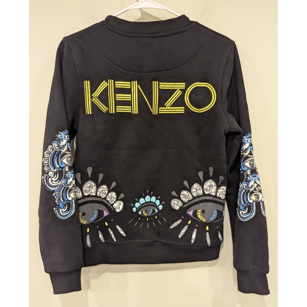 Kenzo Paris Embroidered Graphic Tiger Sweatshirt Size Small - Picture 4 of 8